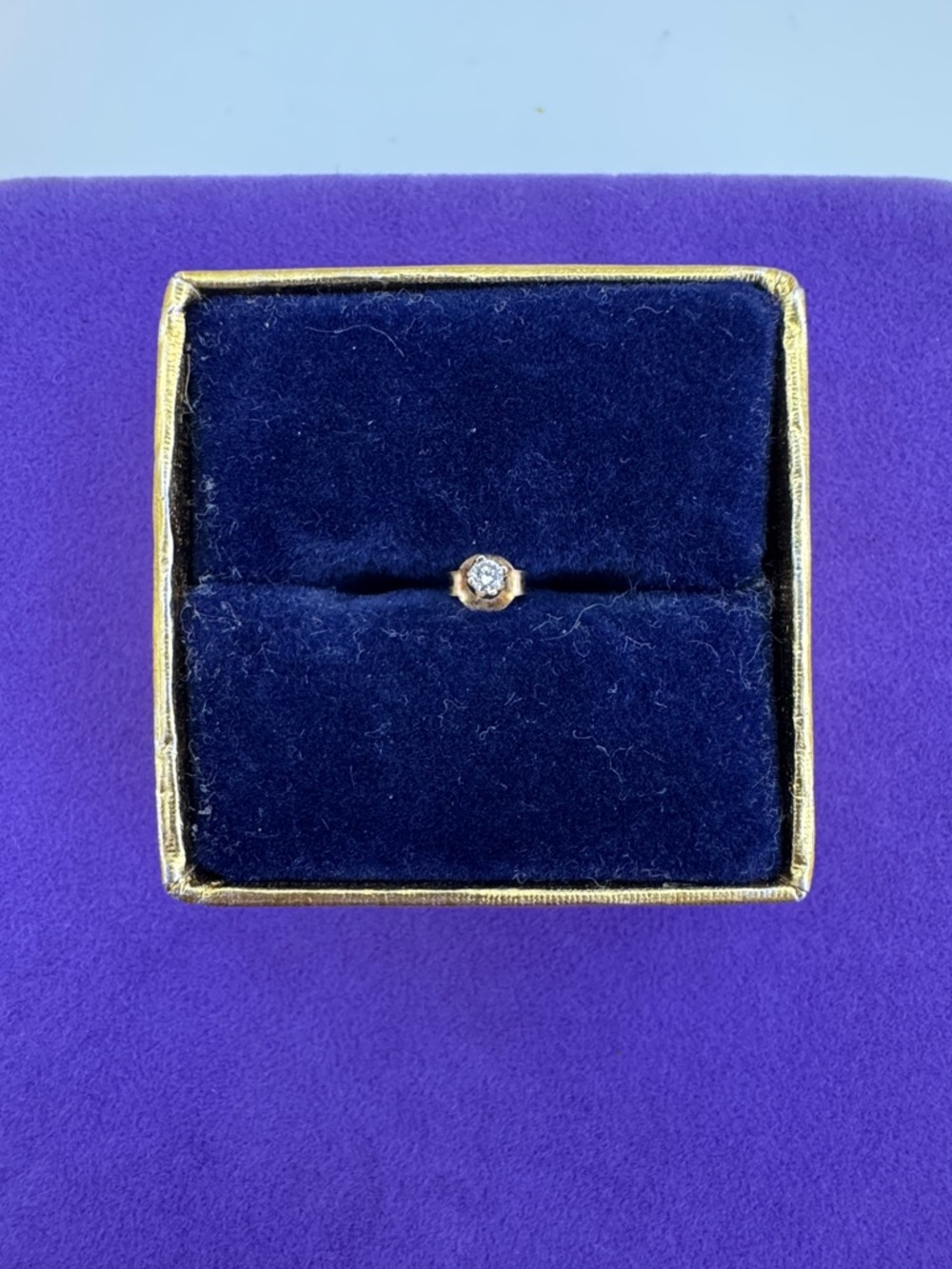 💛 Classic 14k Gold Solitaire Diamond Earring
